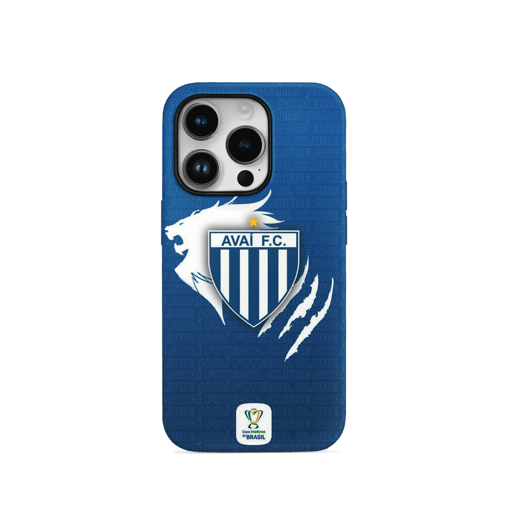 Image of Чехол Avaí FC с логотипом для iPhone 15 Pro силиконовый