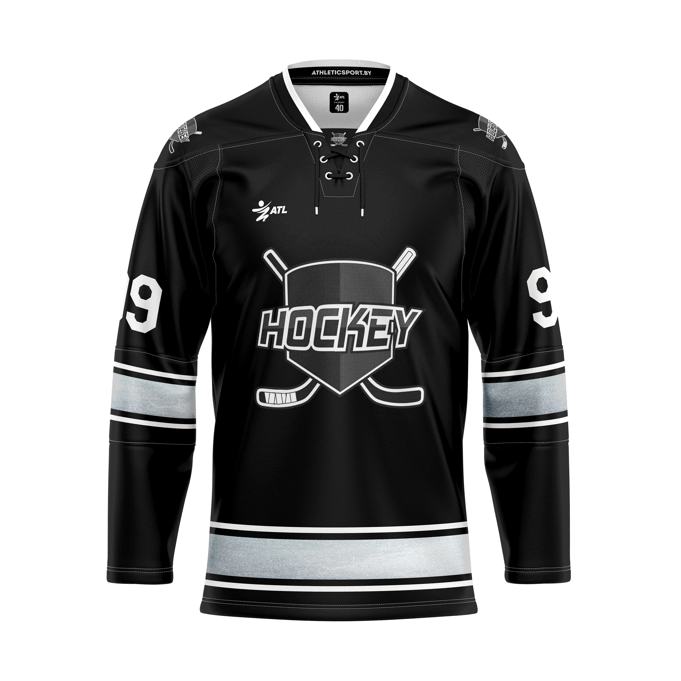 Image of Профессиональное хоккейное джерси - Black